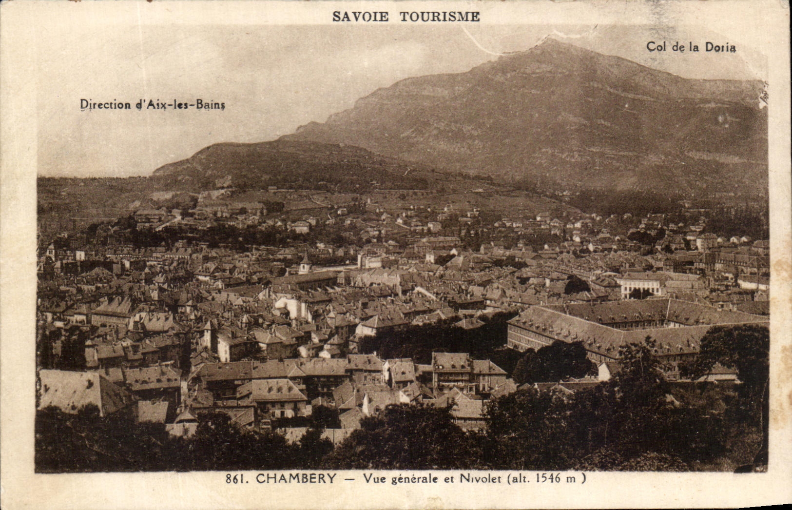 CPA Savoie Tourisme Col de la Doris Chambery Vue Generale et Nivolet