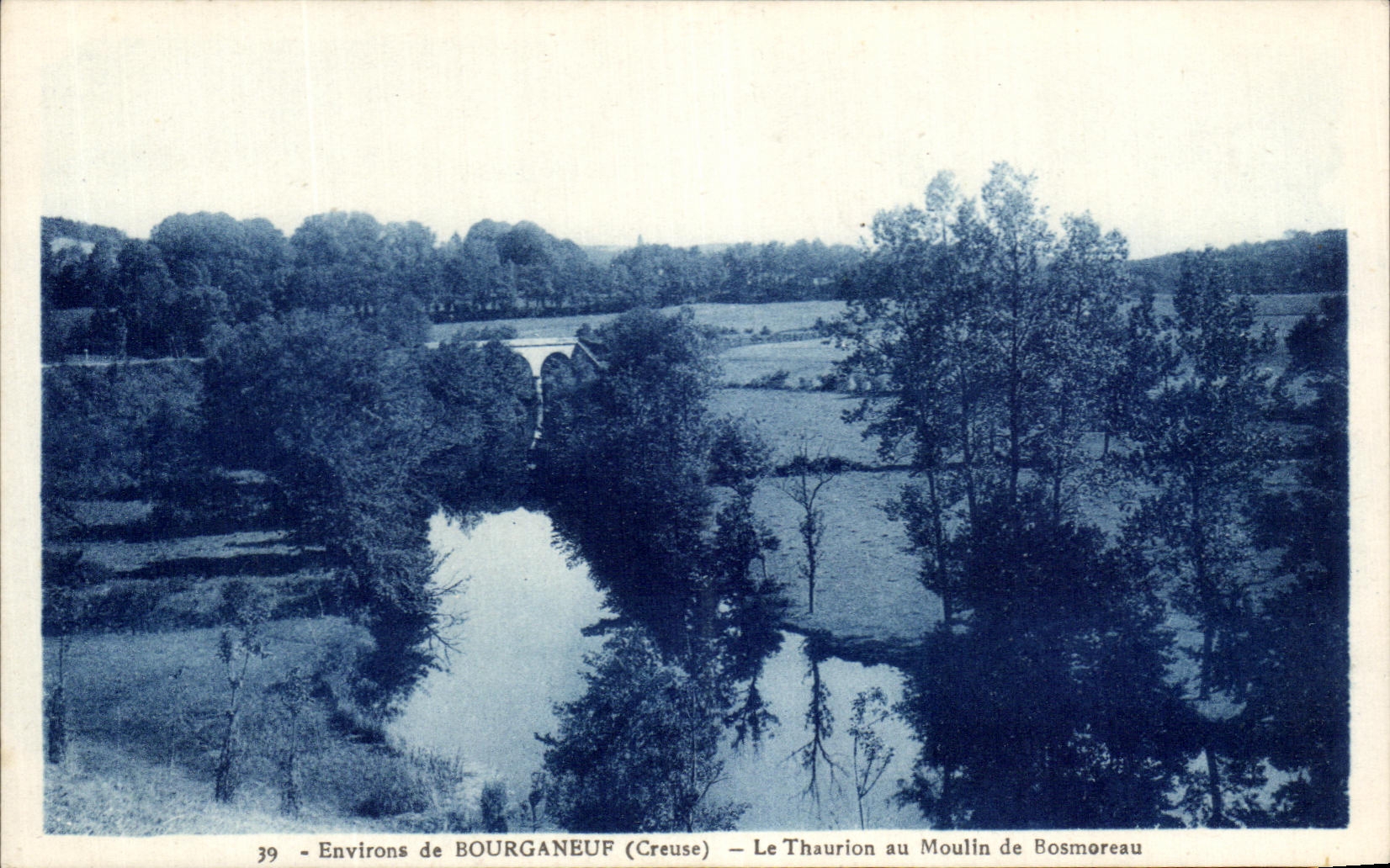 Alrededores de CPA de Bourganeuf Thaurion al molino de Bosmoreau