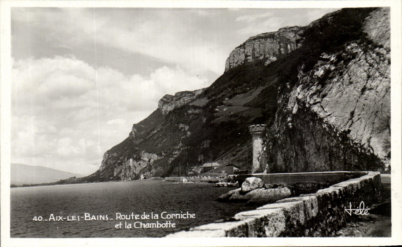 CPSM Aix les Bains Route de la Corniche et la Chambotte