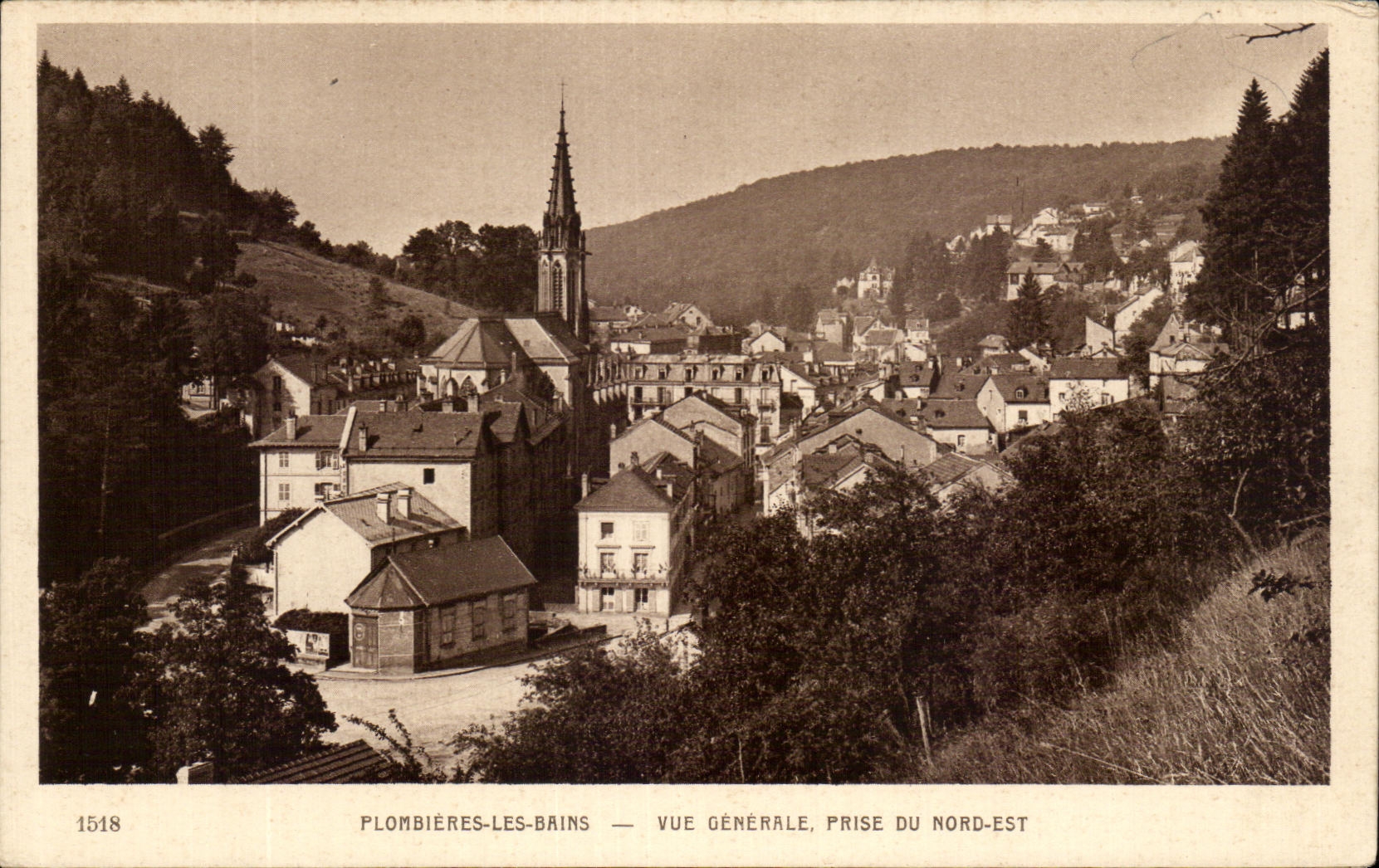 CPA Plombieres Les Bains Vue Generale Prise Du Nord Est