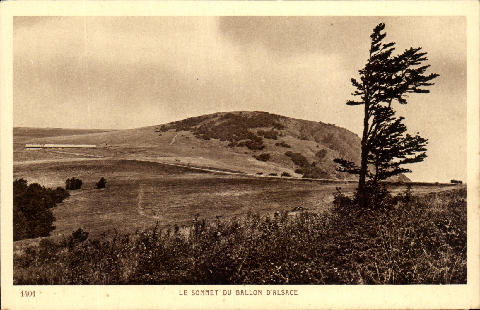 CPA the Summit Of the Balloon Of Alsace