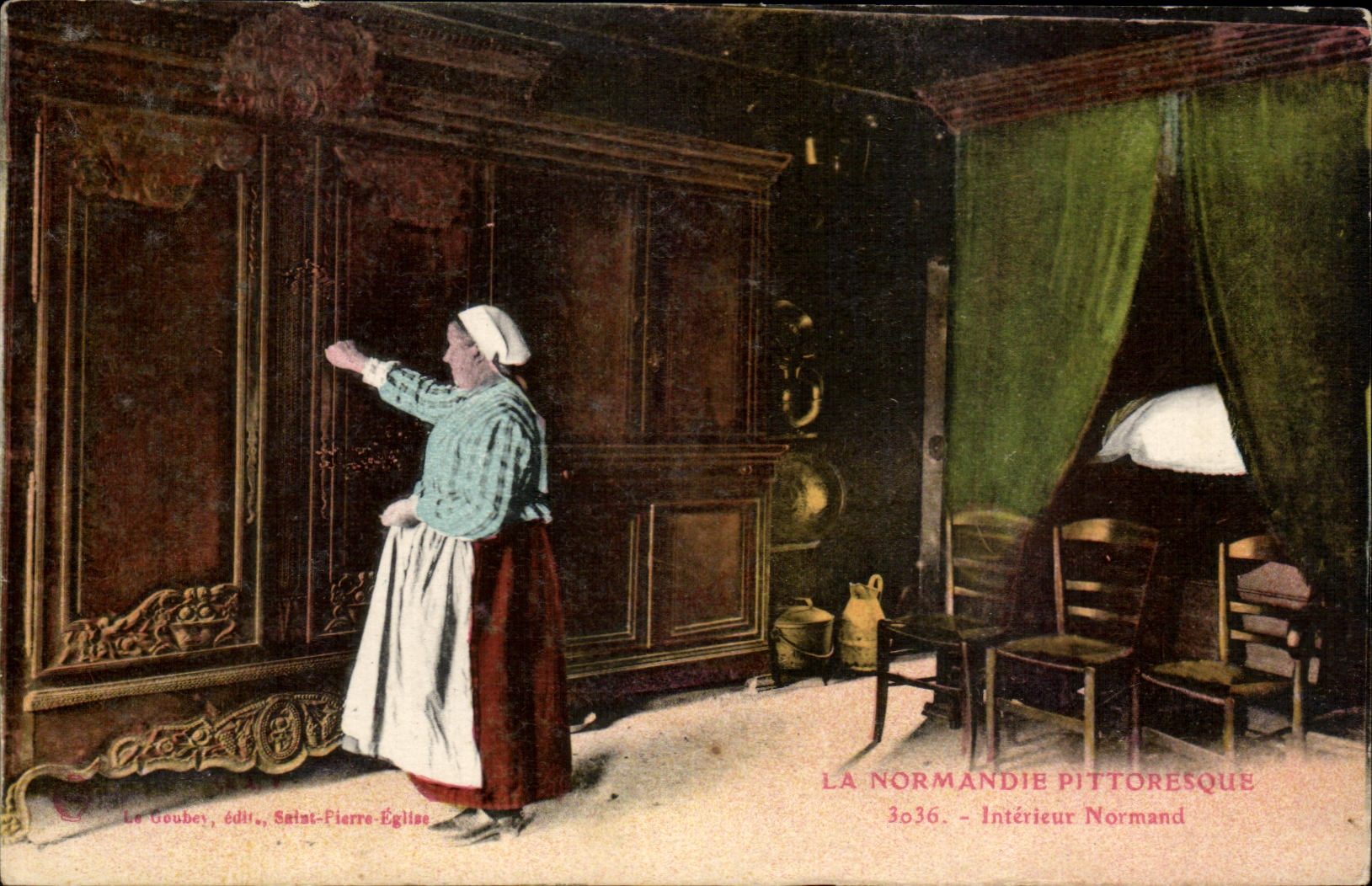 CPA La Normandie Pittoresque Interieur normand Folklore
