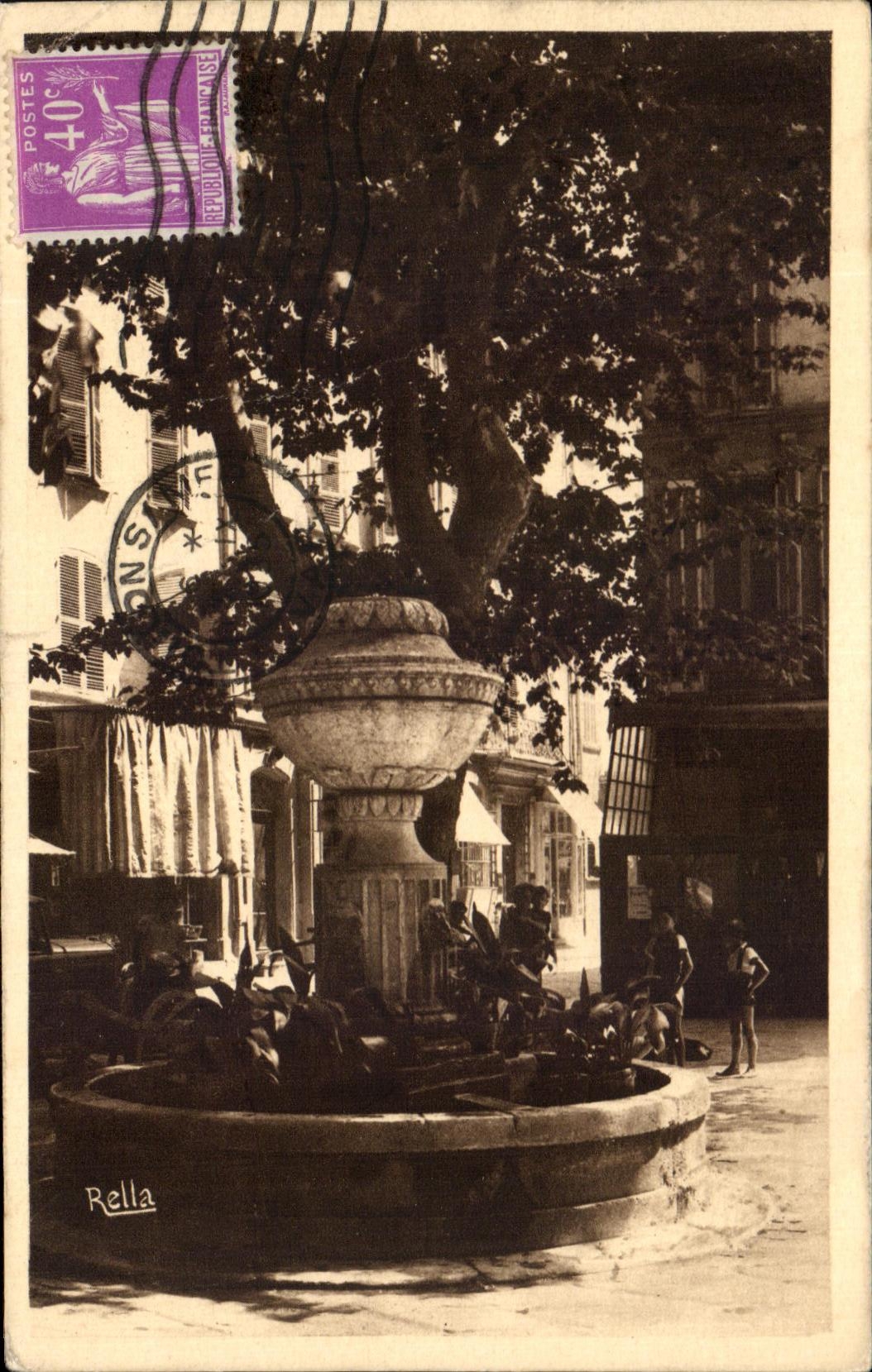 CPA Toulon Fountain Of the Suchet Place