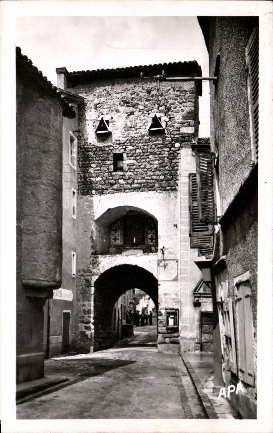 CPA Malzieu Gate of the old fortifications