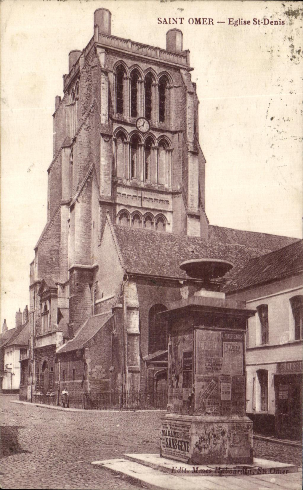 CPA Saint Omer Church St Denis
