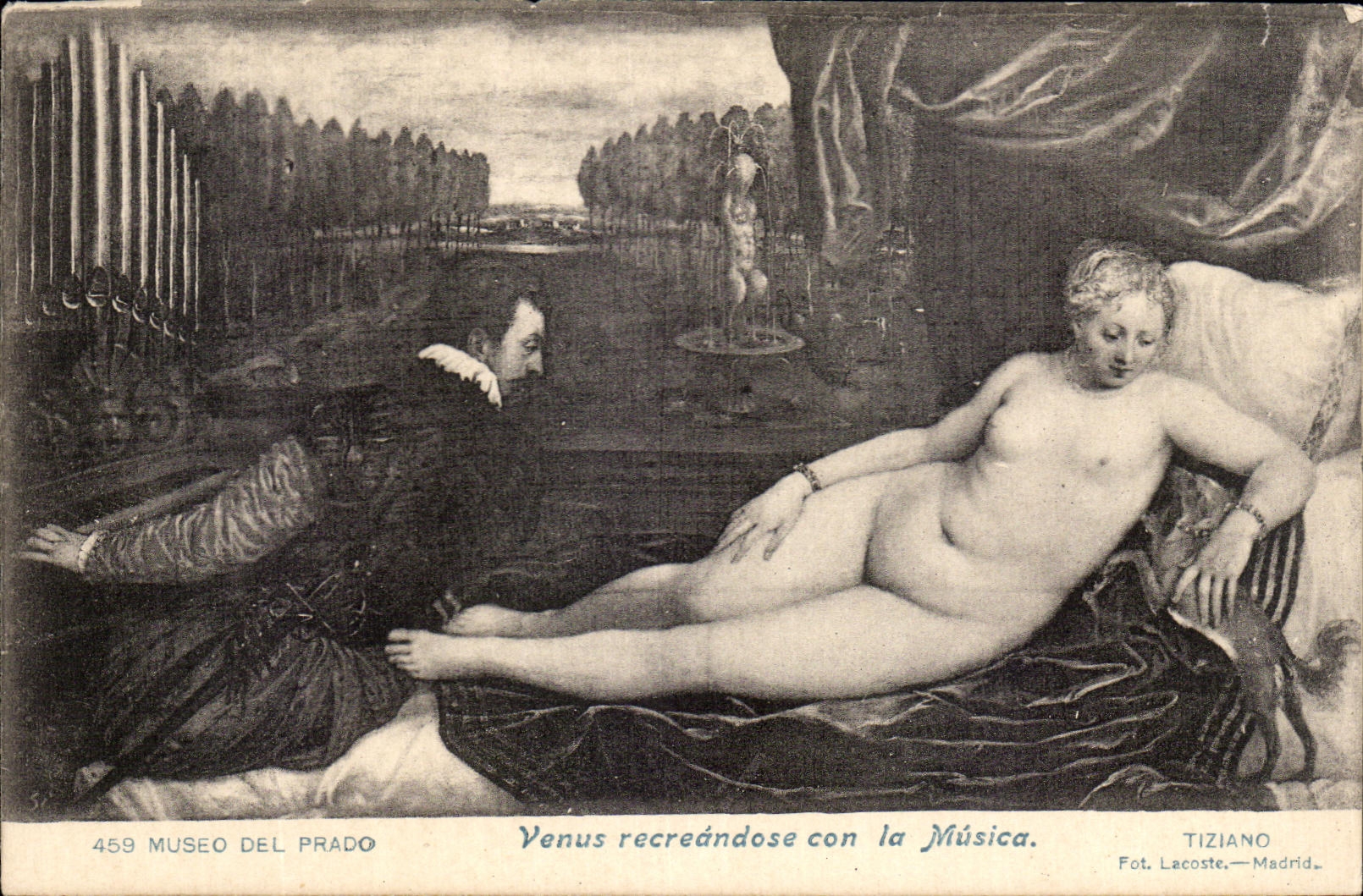 CPA Museum Of the Come prapo Recreandose Idiot Musica Tiziano Madrid