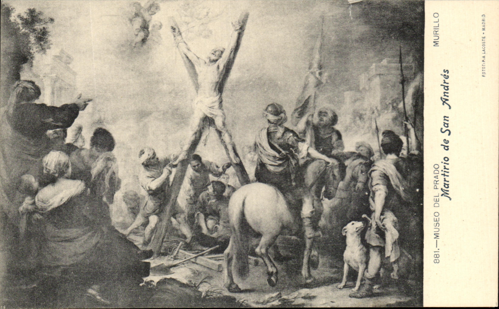 CPA Museum Del Prado Martirio of san Andres Murillo Madrid