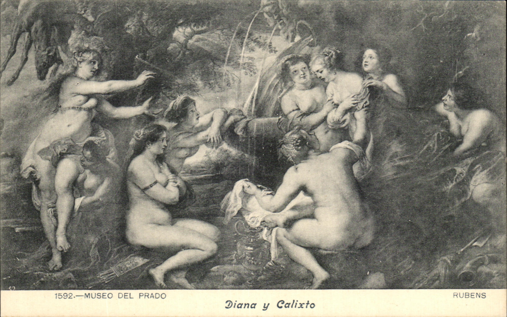 CPA Museum Del Prado Diana there Calixto Rubnes