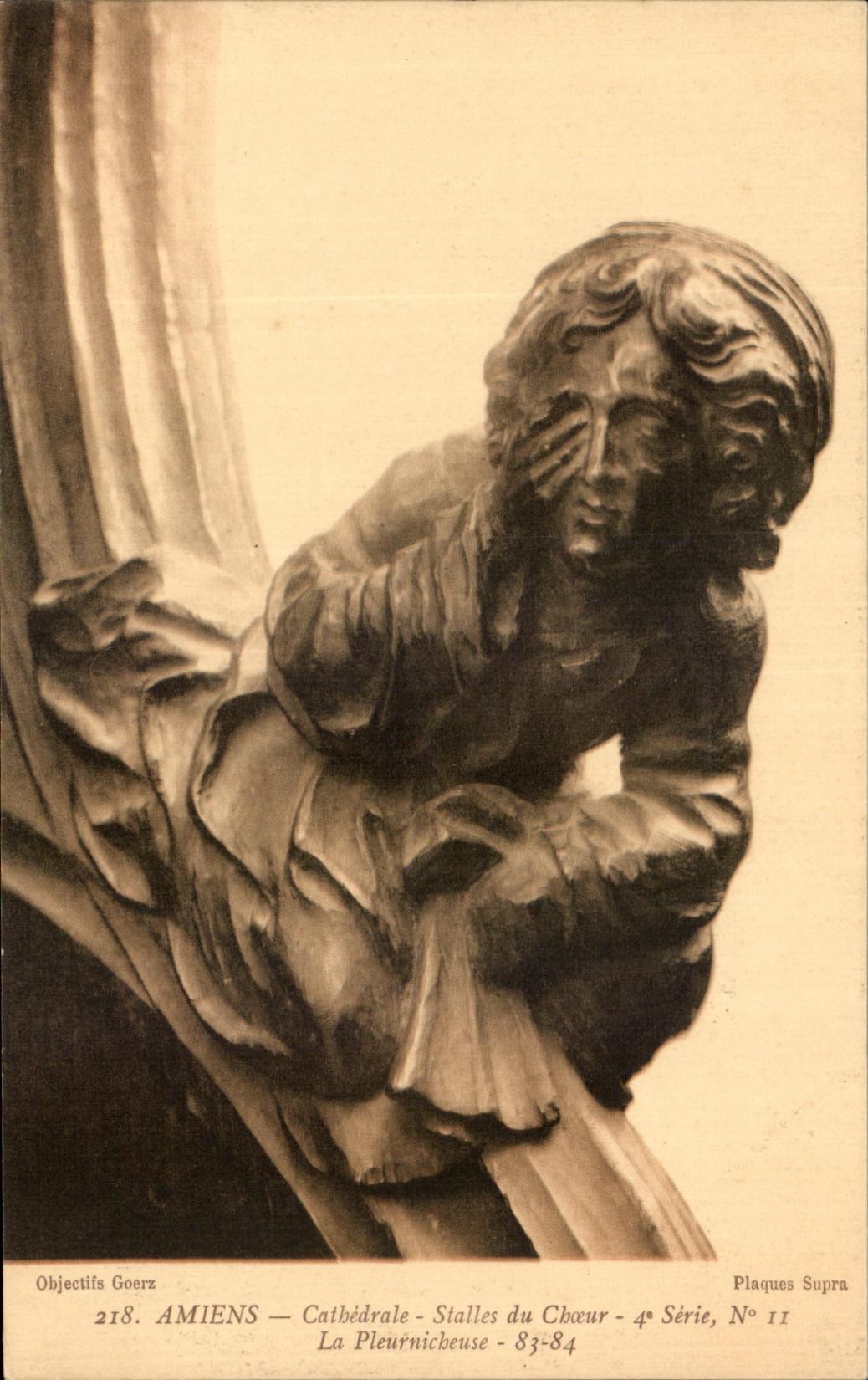 CPA Amiens Cathedral Stalls of Chorus the crybaby