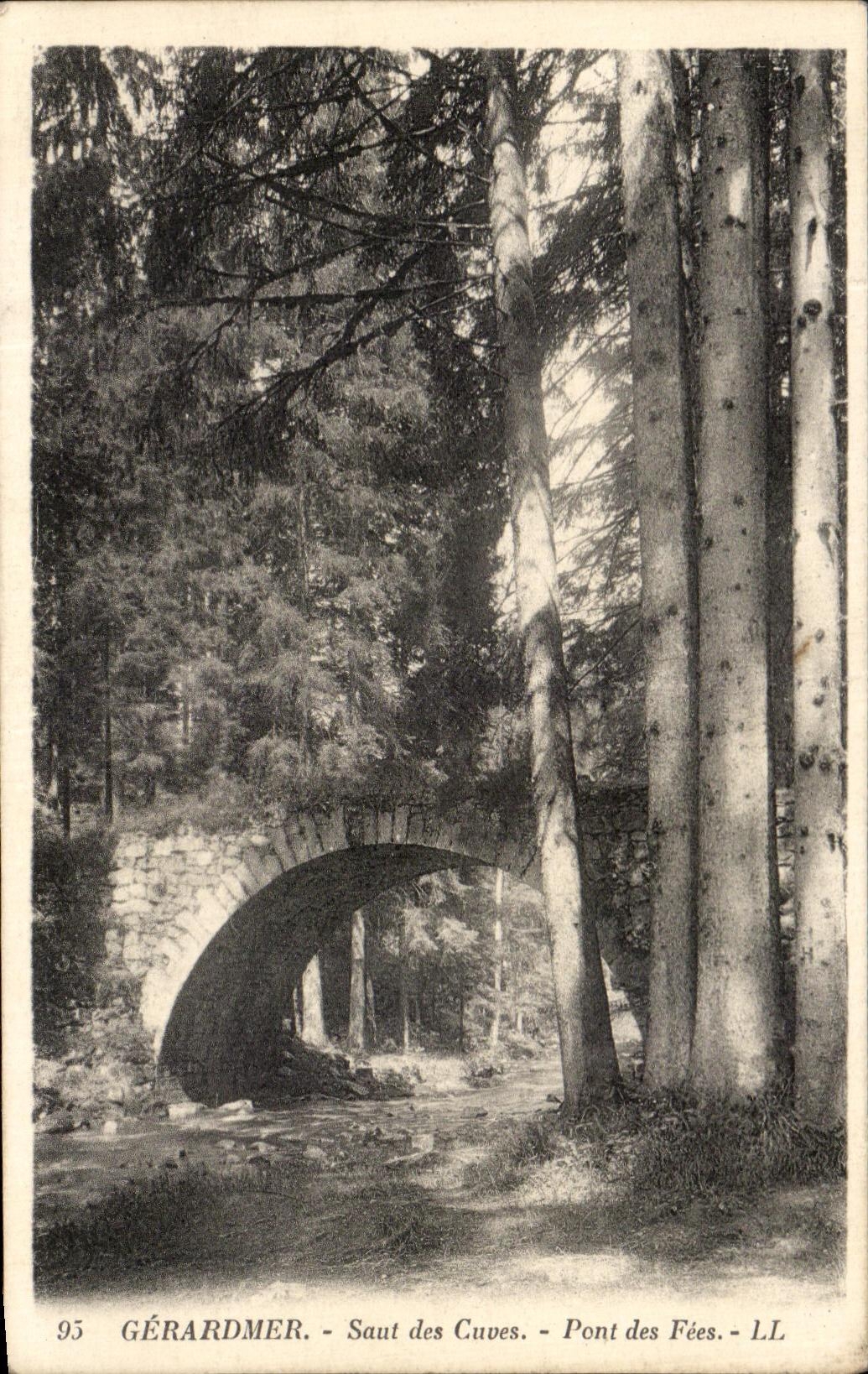 CPA Gerardmer Jump of the Tanks Bridge of the fairies