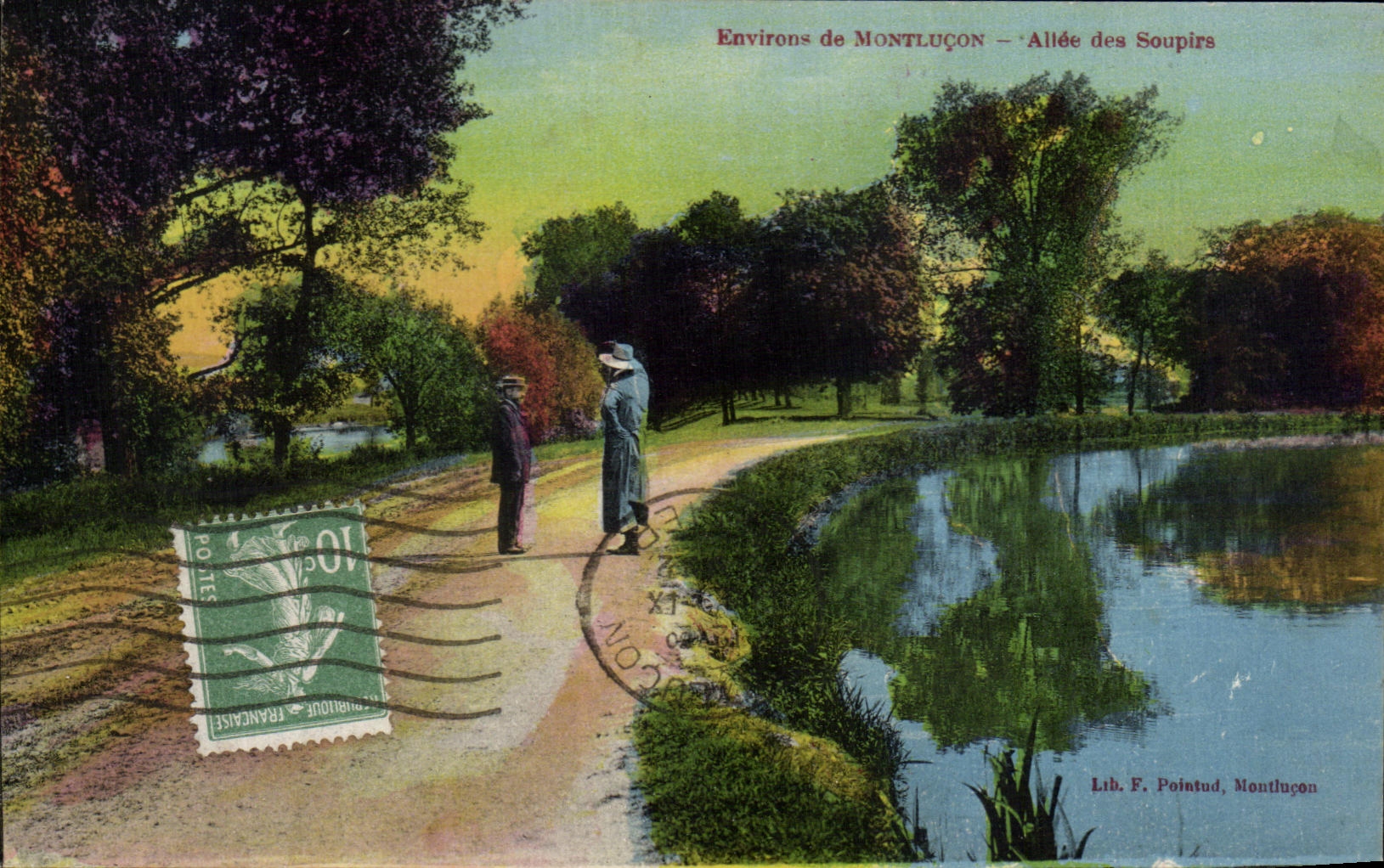 CPA Environs De Montlucon Allee Des Soupirs