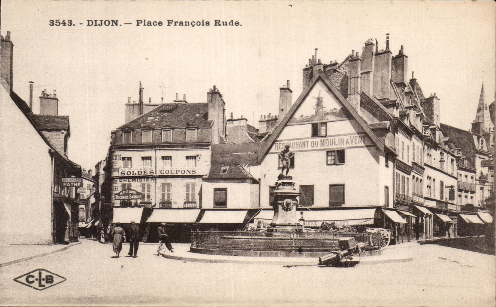 CPA Dijon Places François Rude