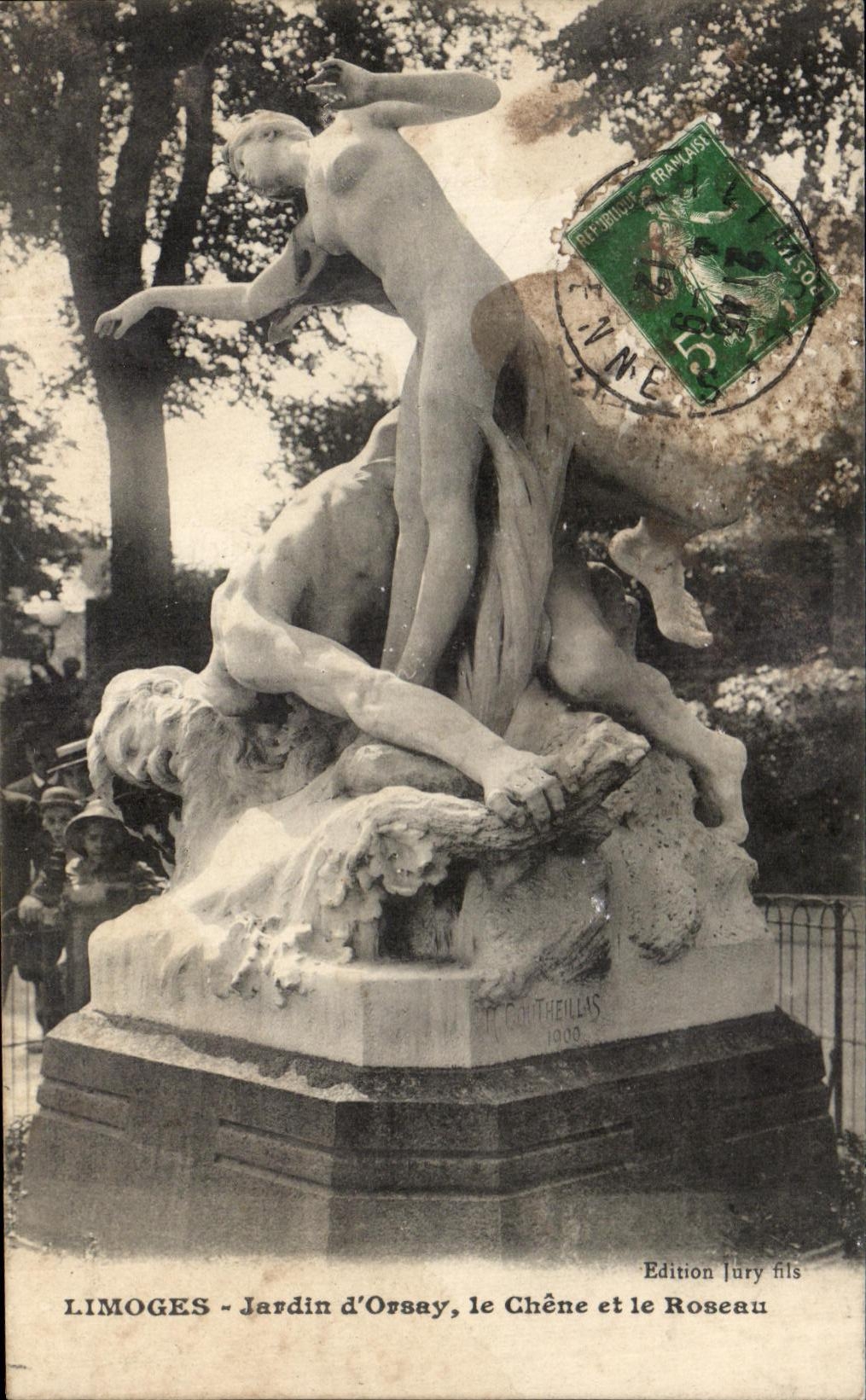 Jardin de CPA Limoges de Orsay el roble y la cana