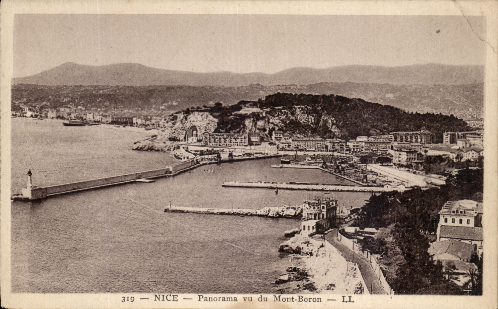 Panorama de CPA Niza visto del montaje del boro