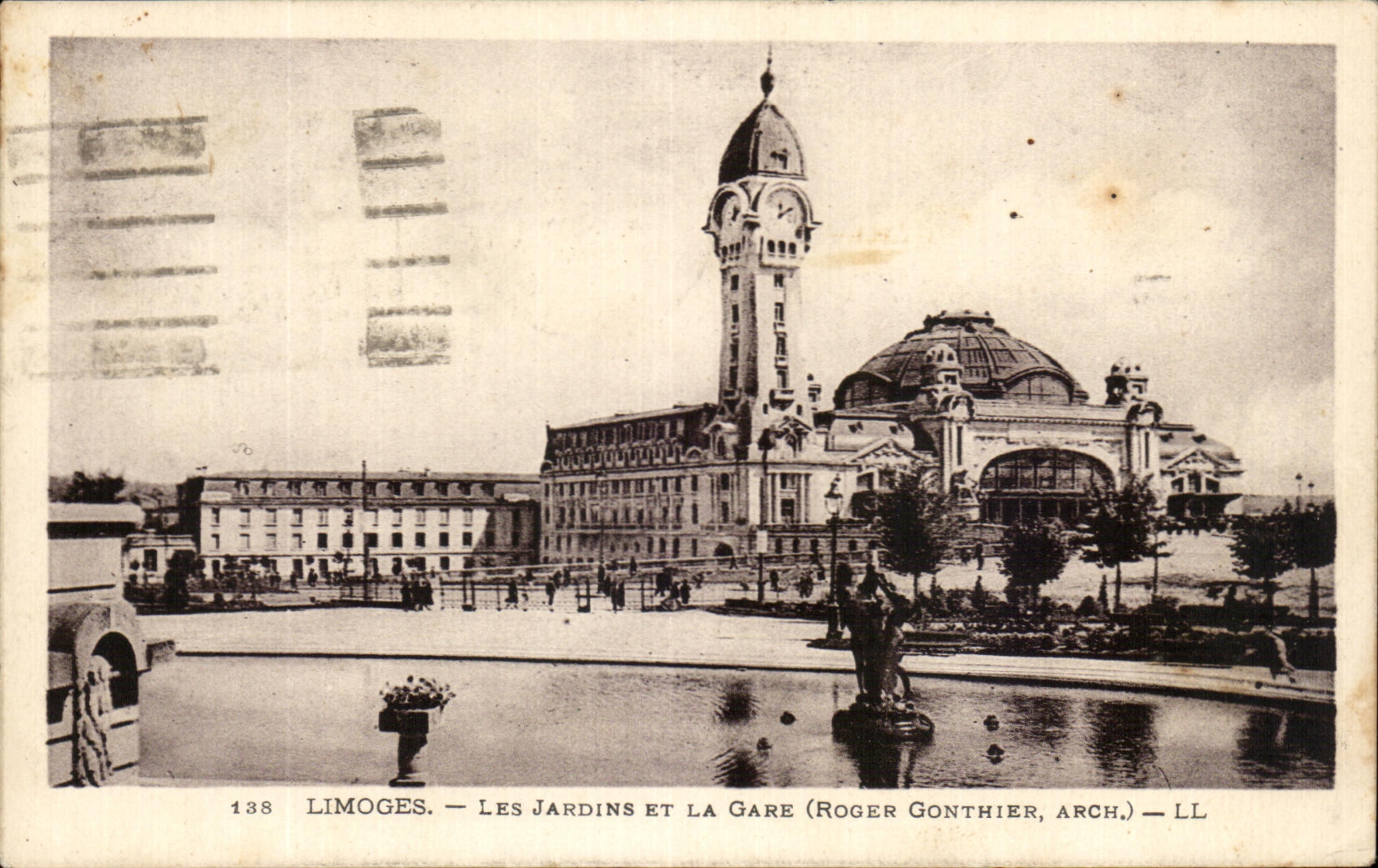 Estacion de los jardines y de tren de CPA Limoges