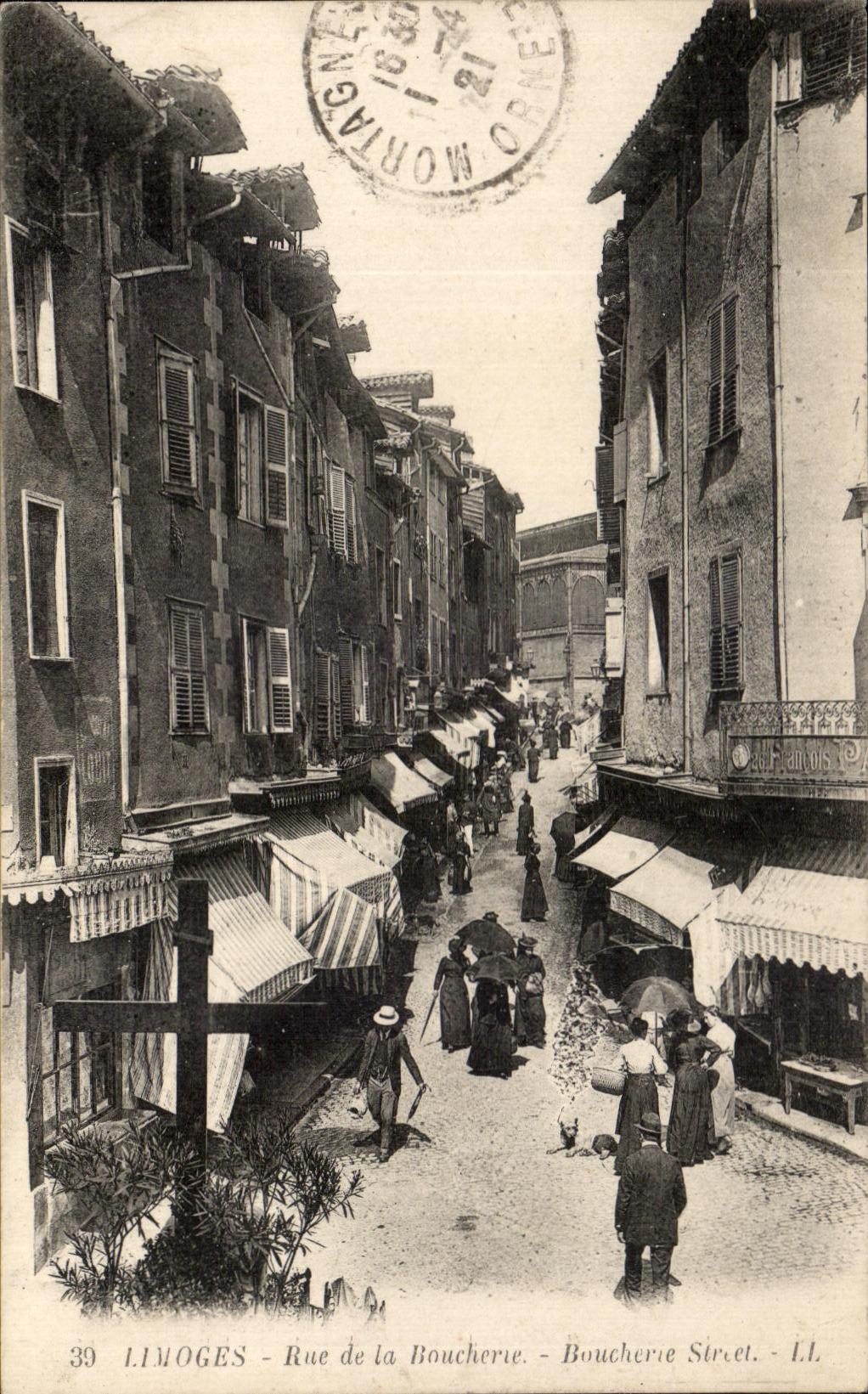 Calle de CPA Limoges de la carniceria