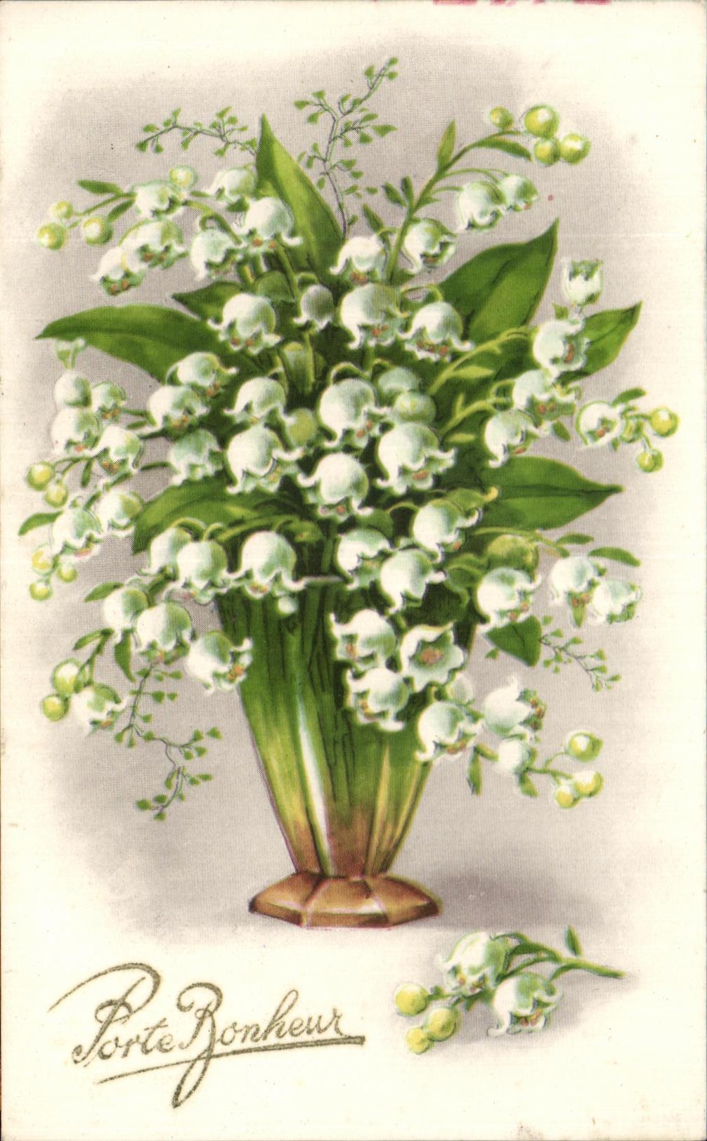 Flores del lirio de los valles de la felicidad de la puerta de CPA