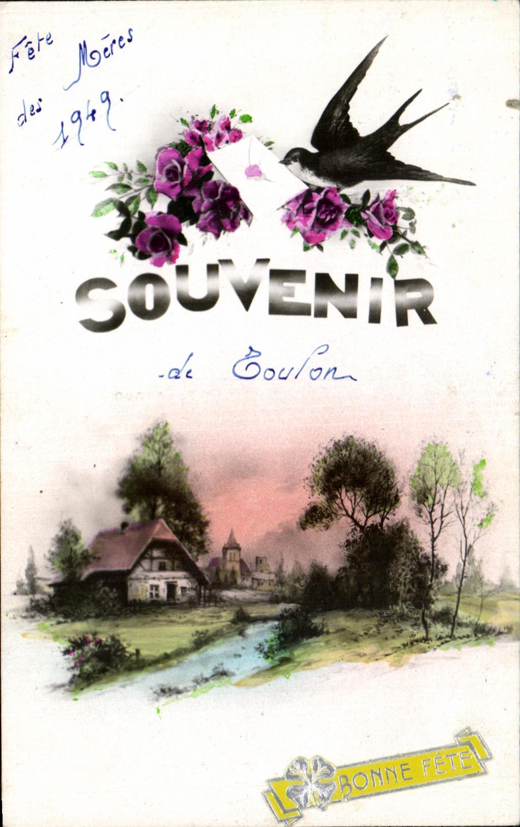 CPA Souvenir de Toulon Hirondelle