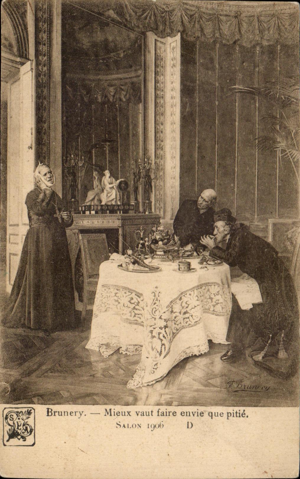 CPA Brunery Mieux Is worth To make Desire Than Pity Living room 1906