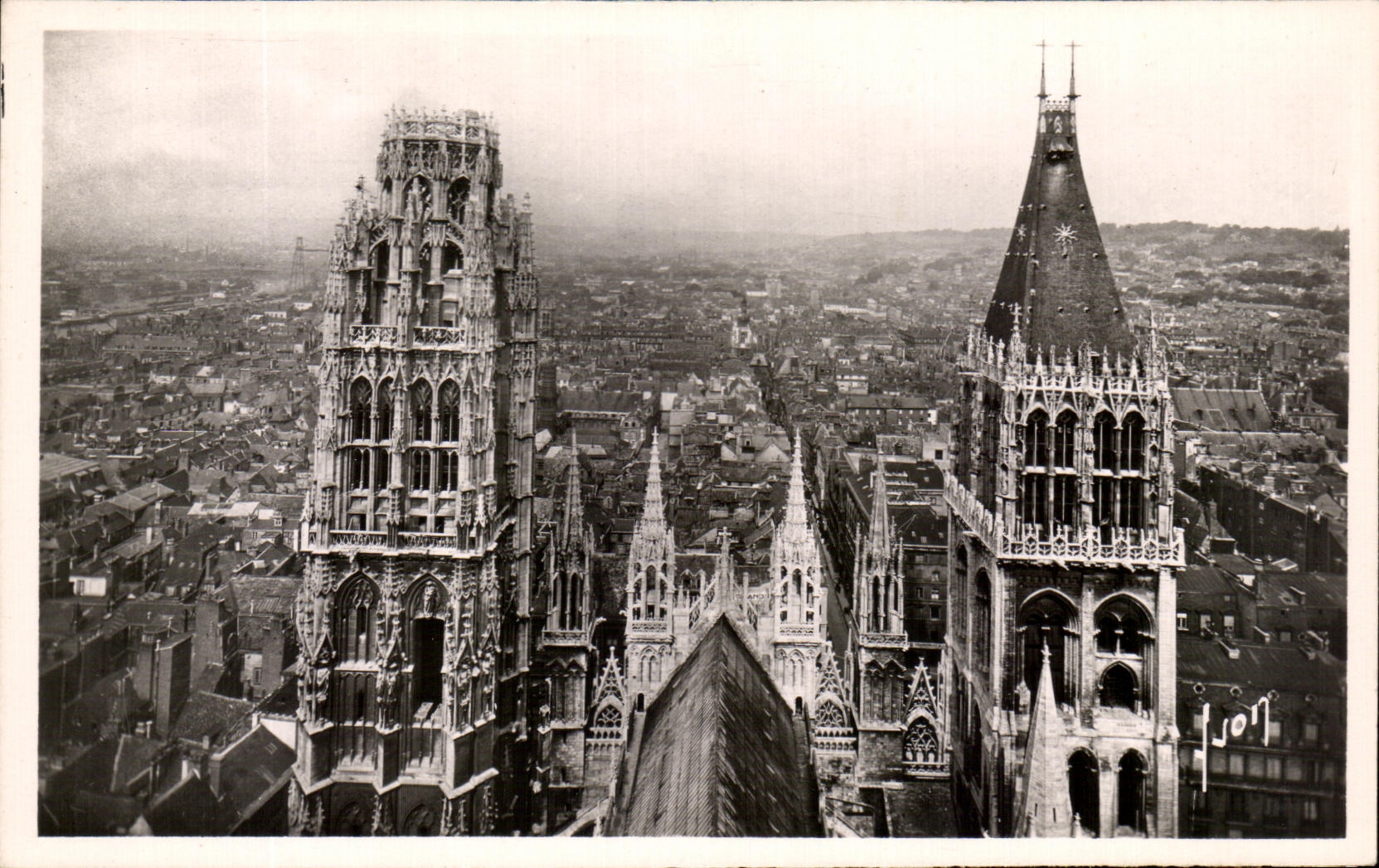 CPA Rouen the Cathedral Tours Of Butter And St Romain