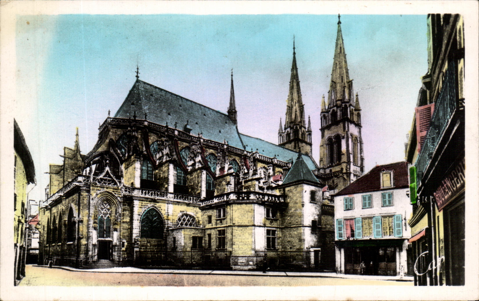 CPA Moulins the Apse Of the Cathedral