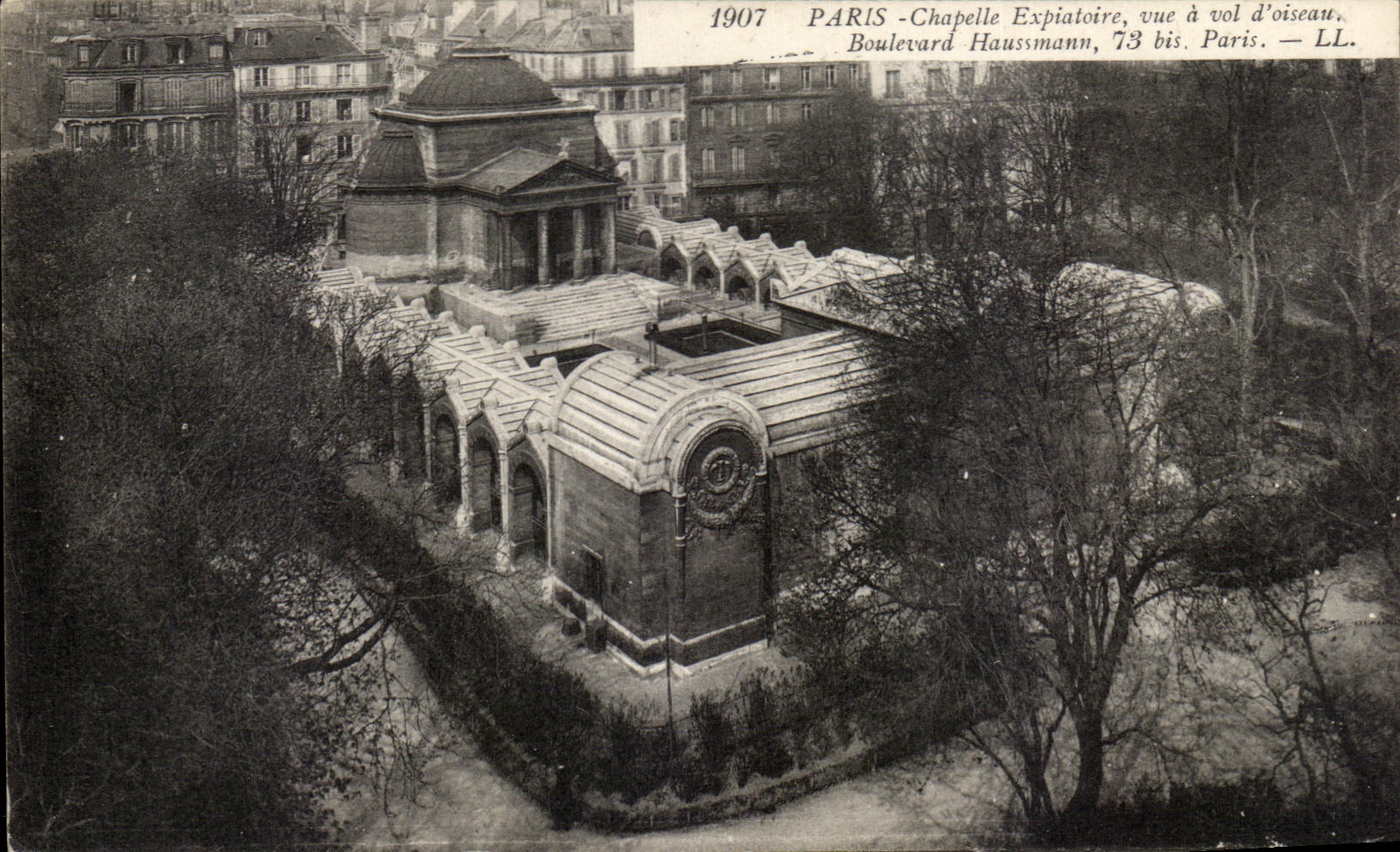 CPA Expiatory Paris Vault Sight As the crow flies Haussmann Boulevard