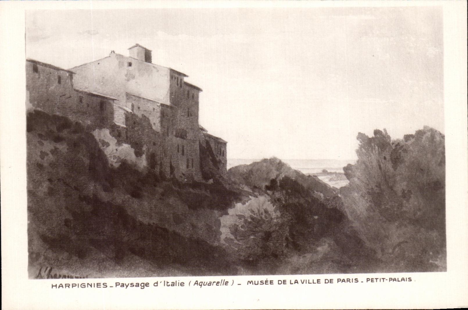 CPA Harpignies Landscape Of Italy Museum Of the Town Of Paris