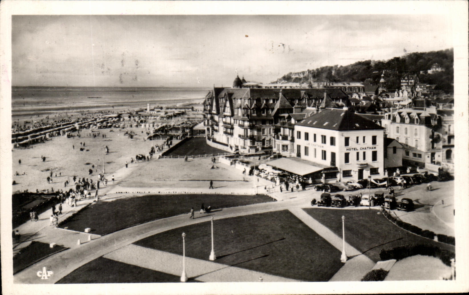 CPA Trouville Queen Of the Beaches Large Hotels On the Beach