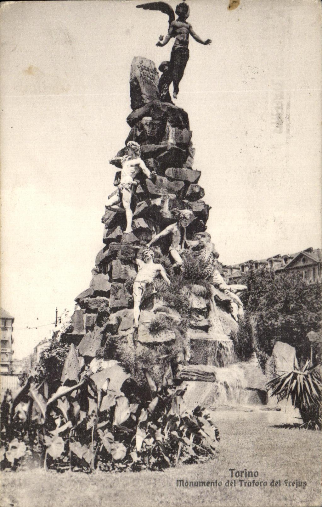 CPA Torino Monument del Traforo del Frejus