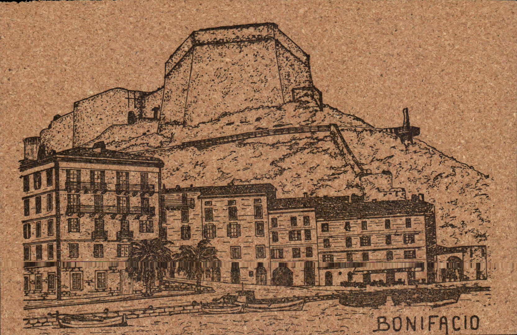 POSTAL Corcega Bonifacio Corcega de la VENDIMIA