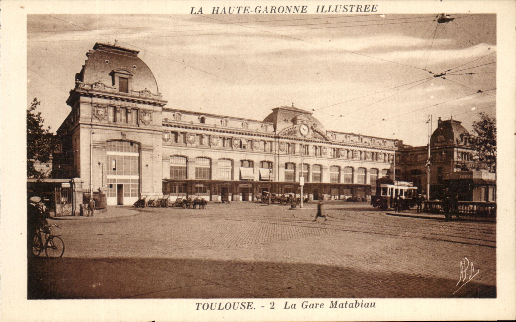 CPA La Haute Garonne Illustree Toulouse La Gare Matabiau