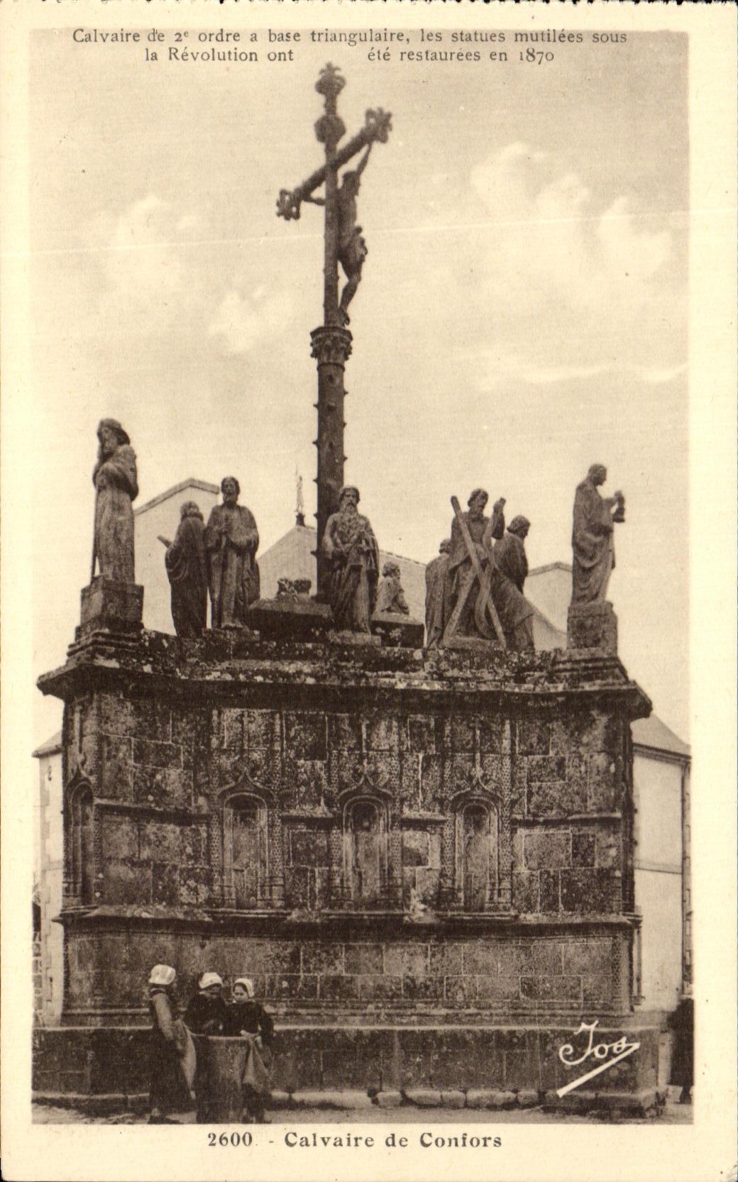 VINTAGE POSTCARD Martyrdom of Confors