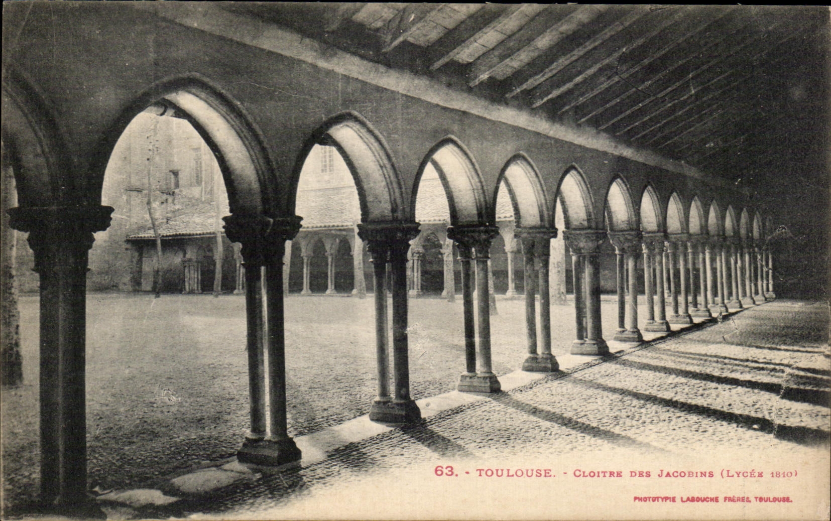 CPA Toulouse Cloitre Des Jacobins Lycee 1810