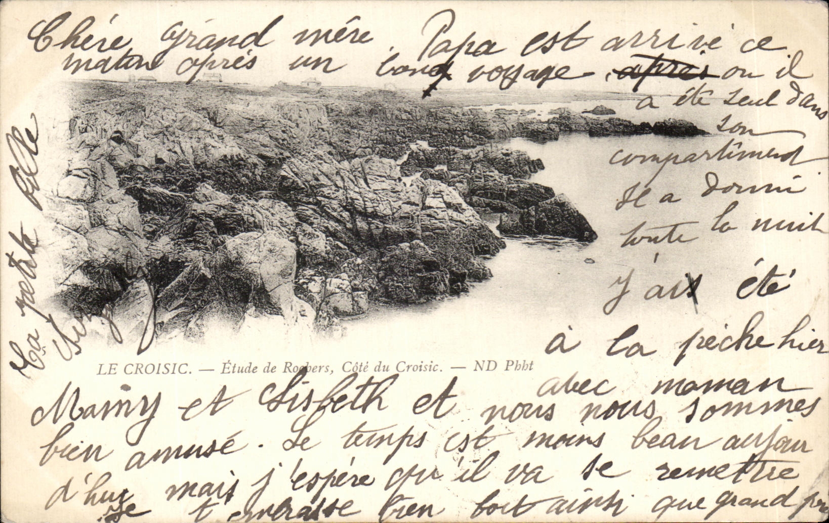 CPA Le Croisic Etude De Rochers Cote du Croisic