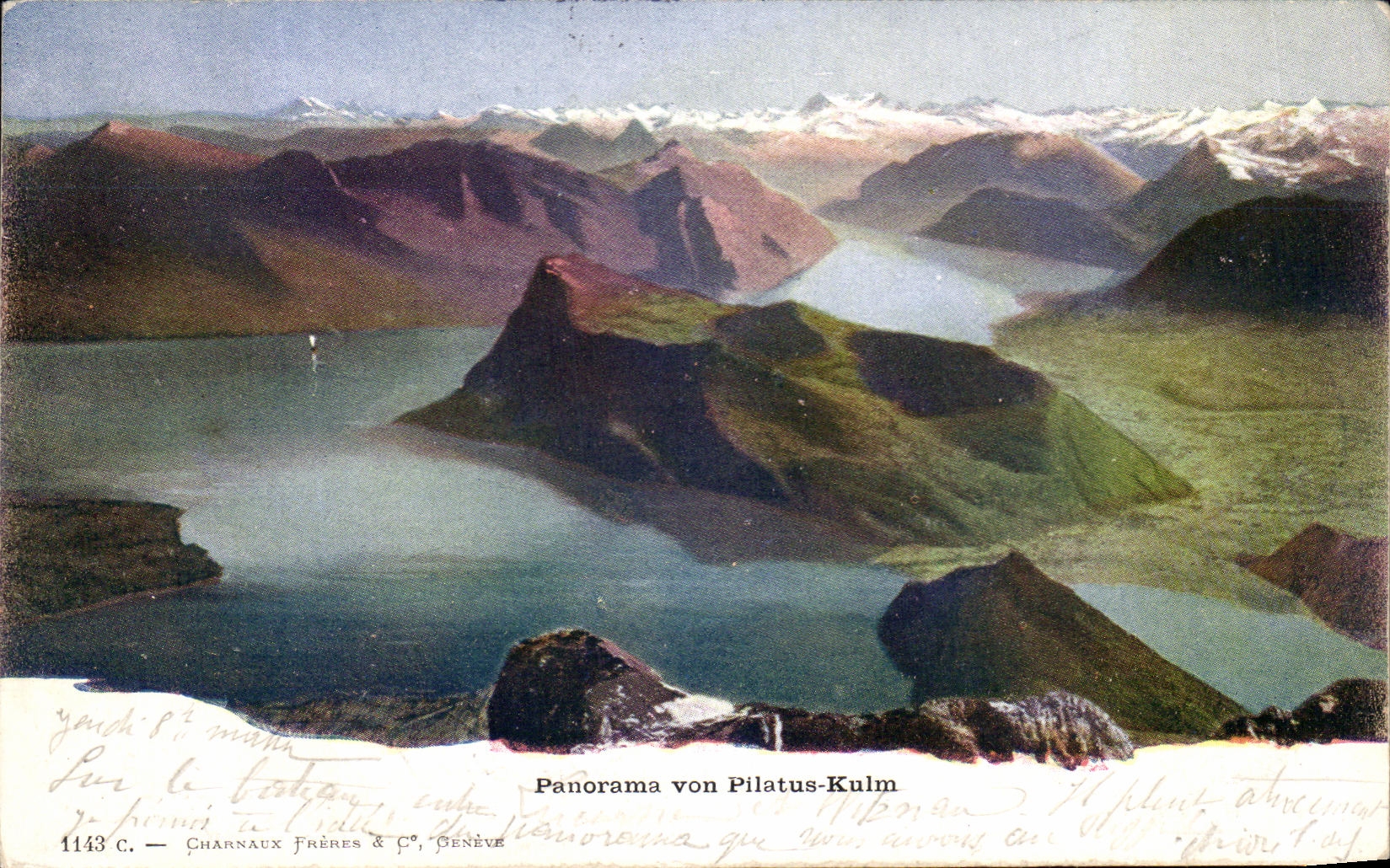 CPA Panorama Von Pilatus Kulm