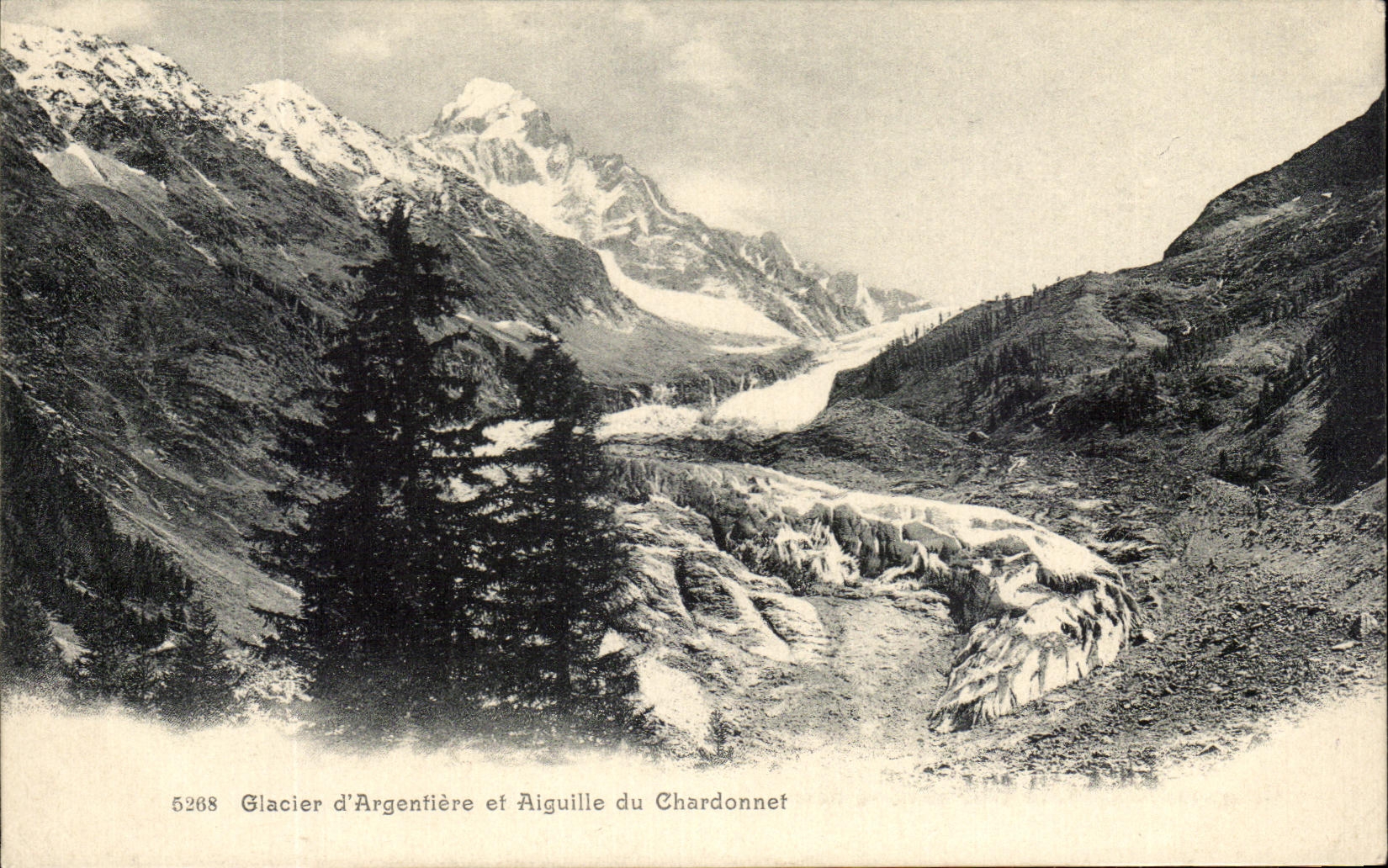 CPA Glacier D Argentieres et Aiguille du Chardonnet