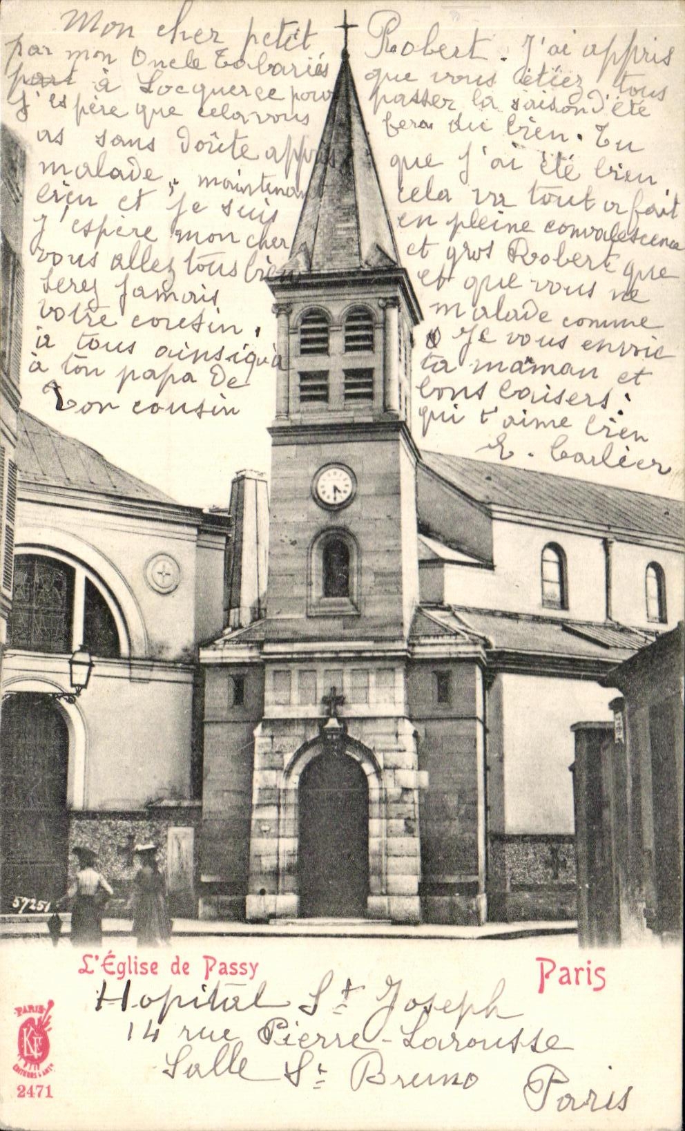 CPA L Eglise De Passy Paris