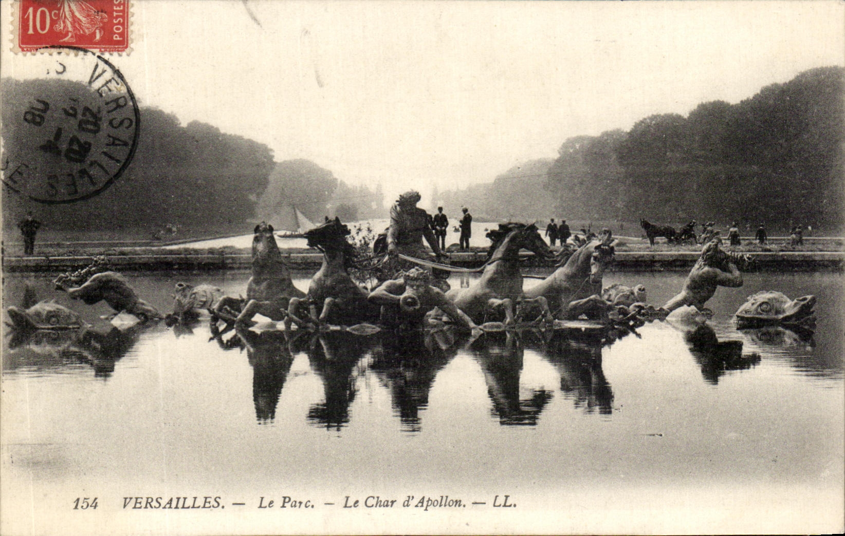 CPA Versailles Le Parc Le Char D Apollon 