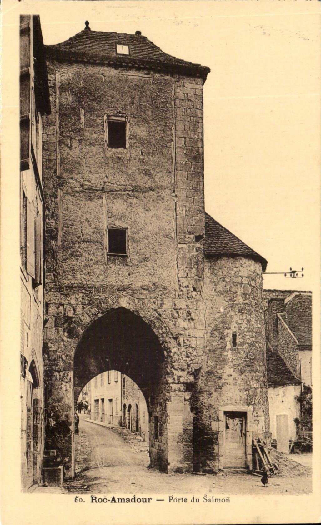 CPA Roc Amadour Porte Du Salmon