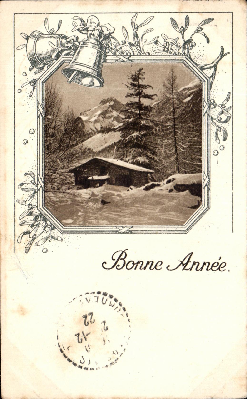 CPA Bonne Annee Cloche