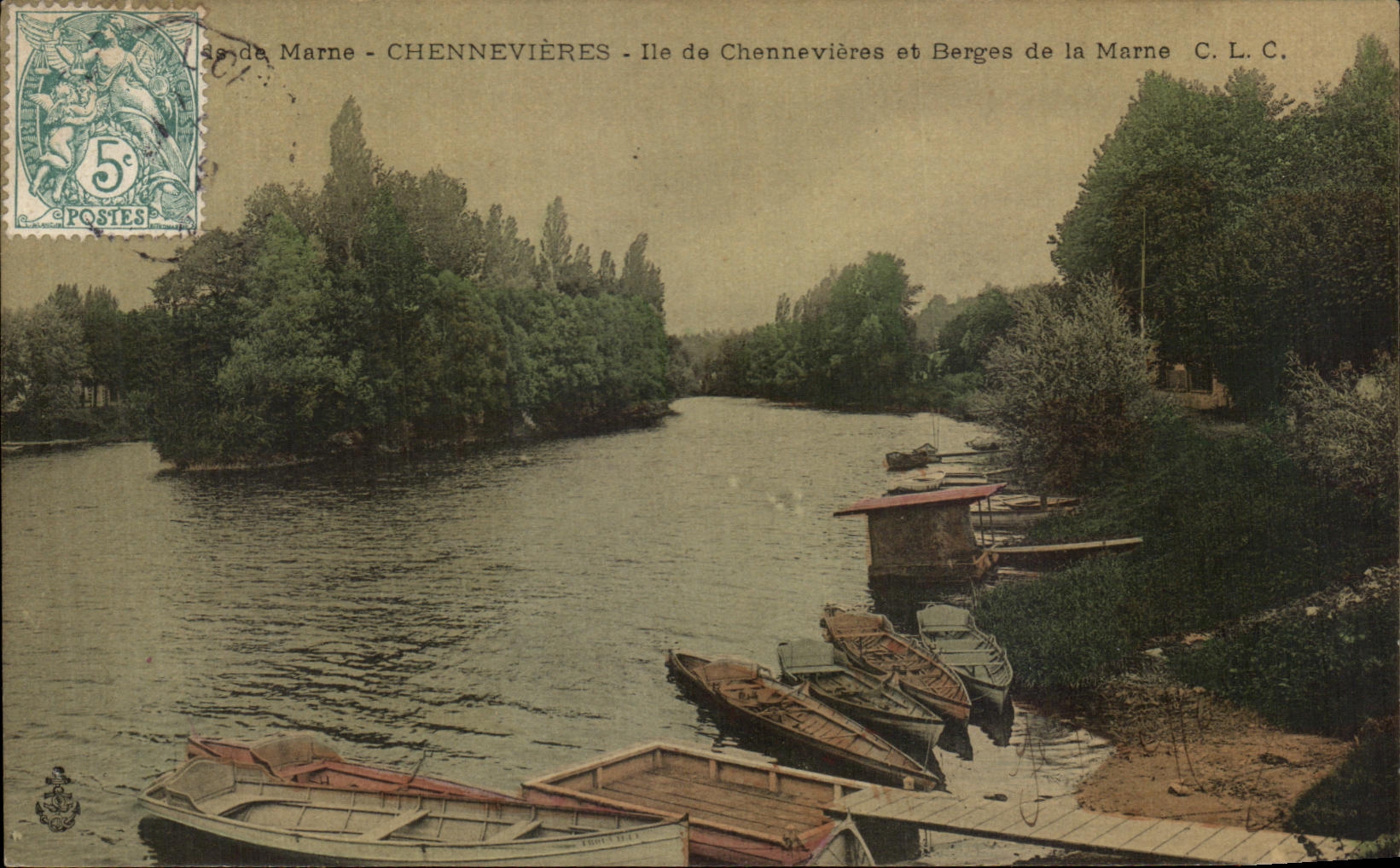CPA Chennevieres Ile de Chennevieres et Berges de la Marne