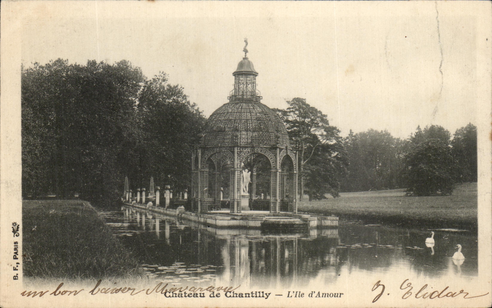 CPA Chateau de Chantilly L Ile D Amour