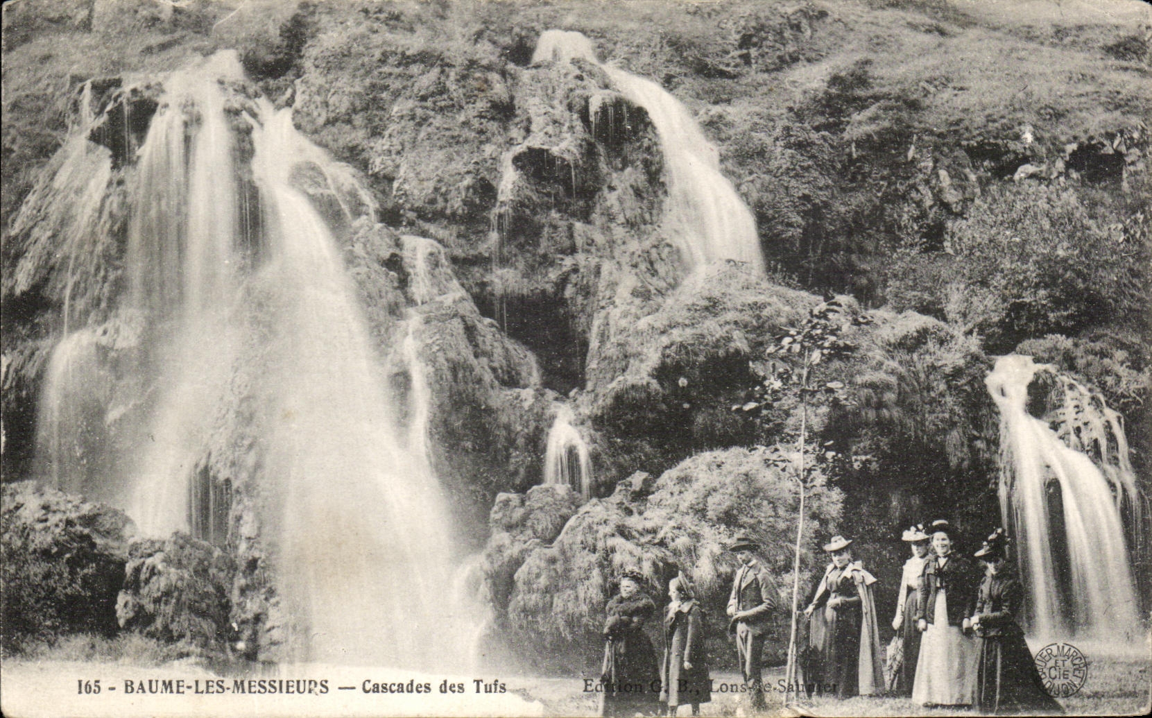 CPA Baume Les Messieurs Cascades Des Tufs