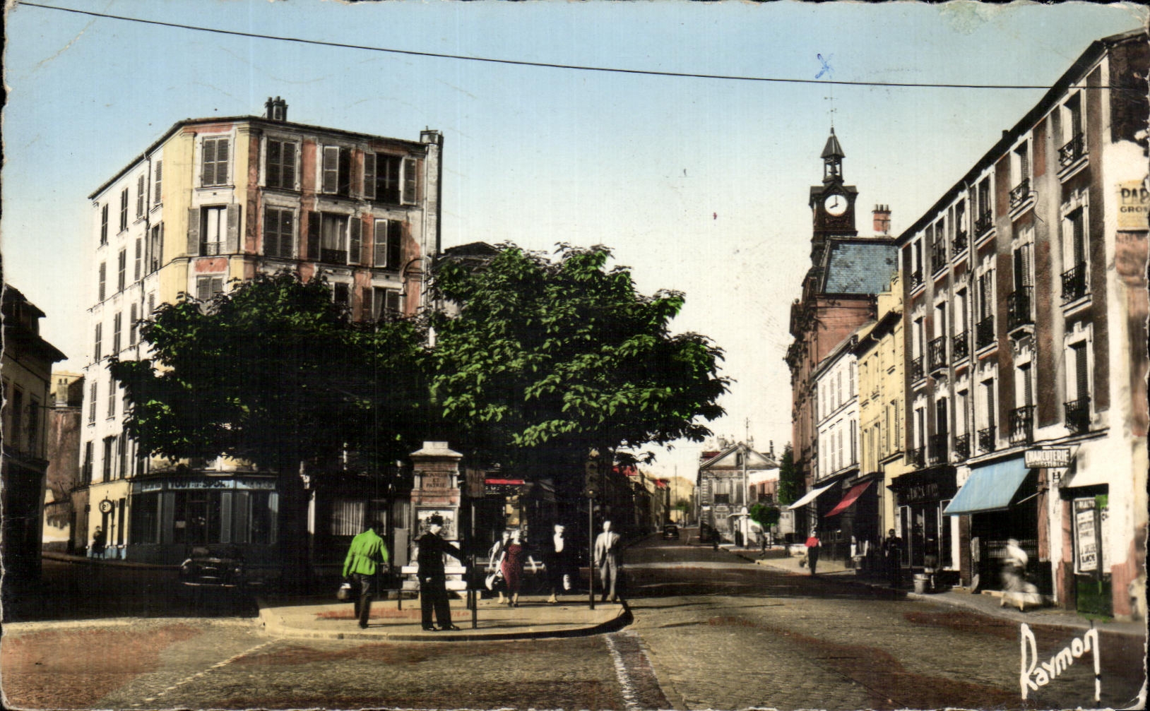 CPSM Noisy Dryness the Crossroads and the Statue of Jeanne D Arc