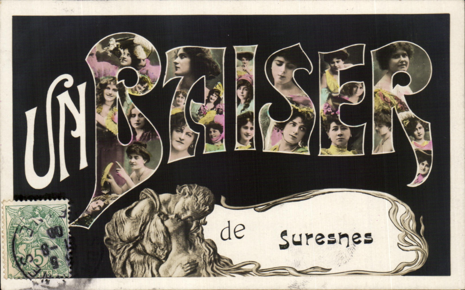 Mujeres del recuerdo de Suresnes de la POSTAL de la VENDIMIA