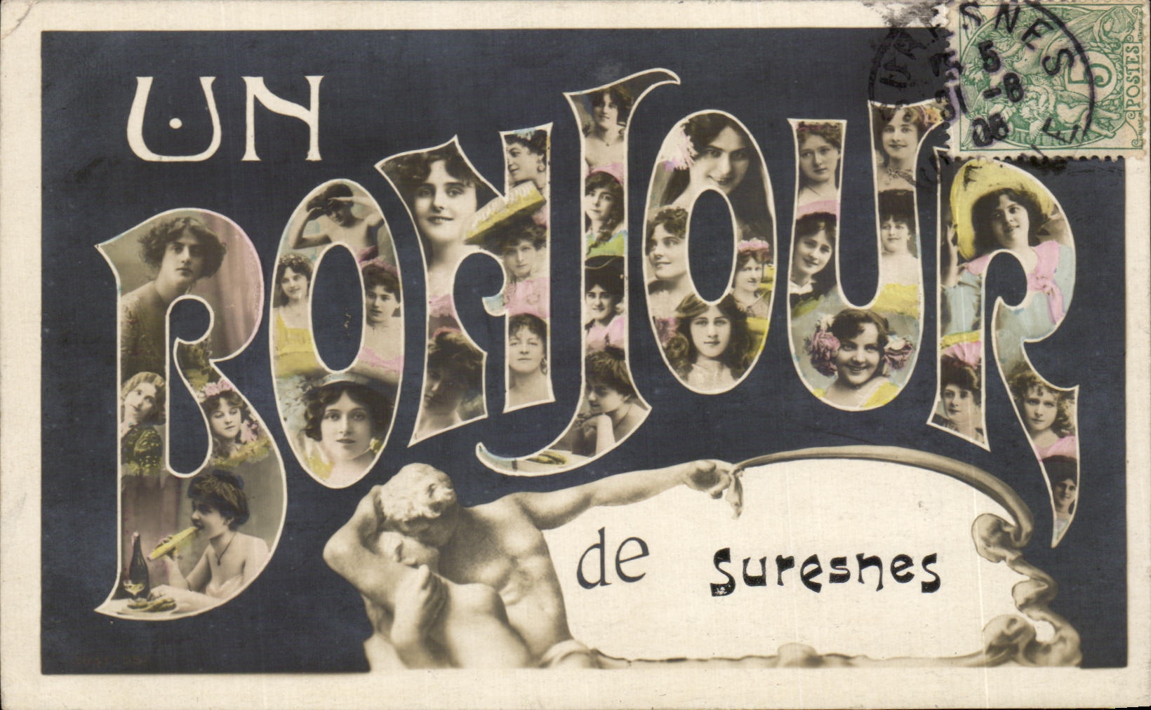 Mujeres de Suresnes de la POSTAL de la VENDIMIA hola