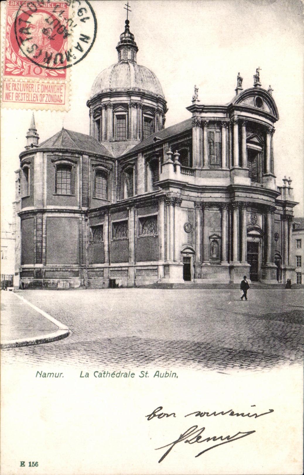 CPA Namur La Cathedrale St Aubin