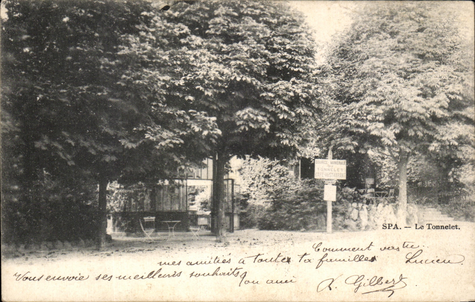 VINTAGE POSTCARD Spa the Small cask