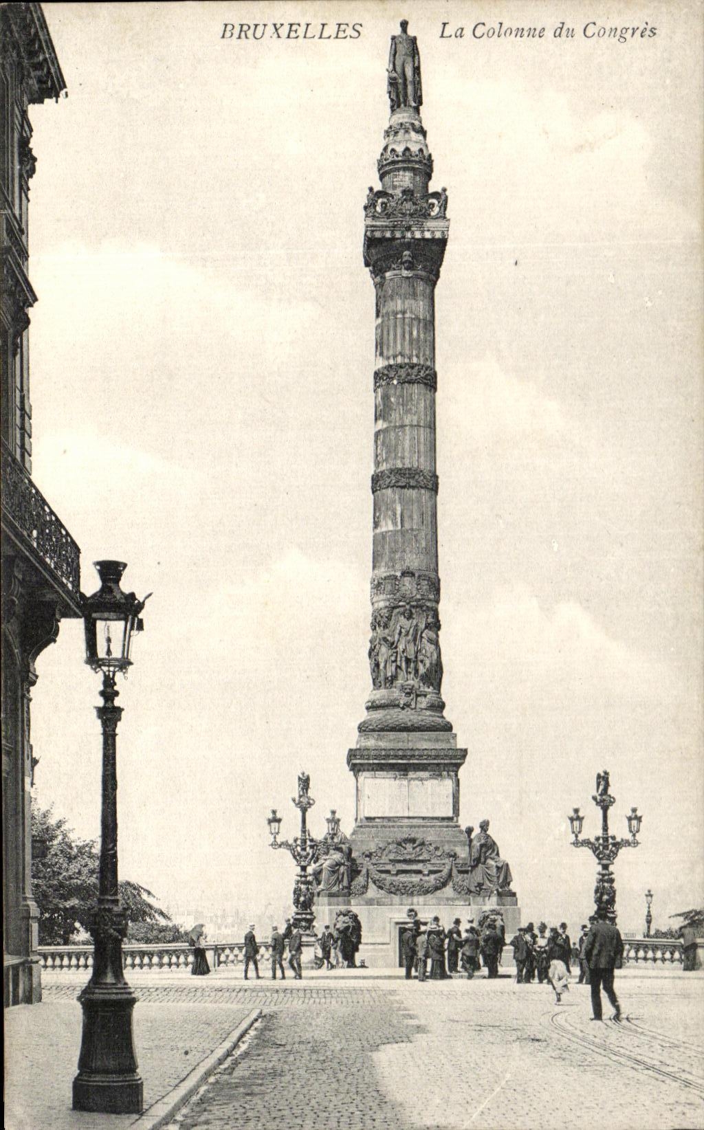 POSTAL Bruselas de la VENDIMIA la columna de congrios