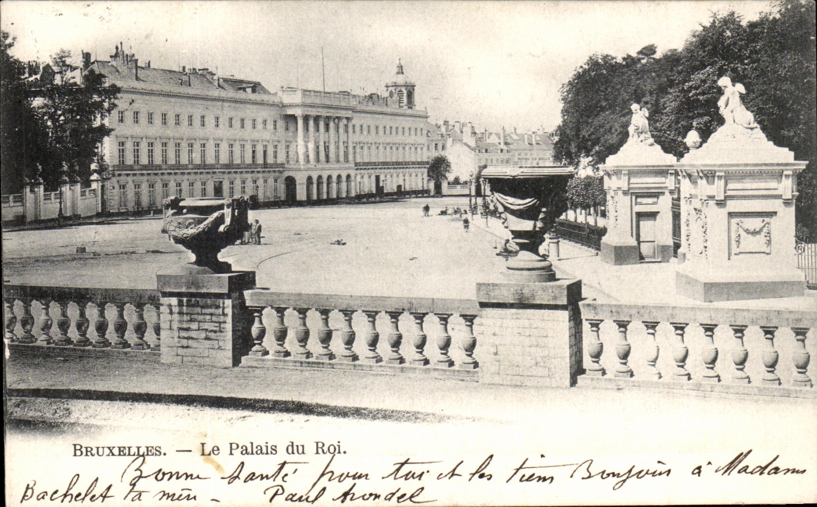 POSTAL Bruselas de la VENDIMIA el lugar del rey